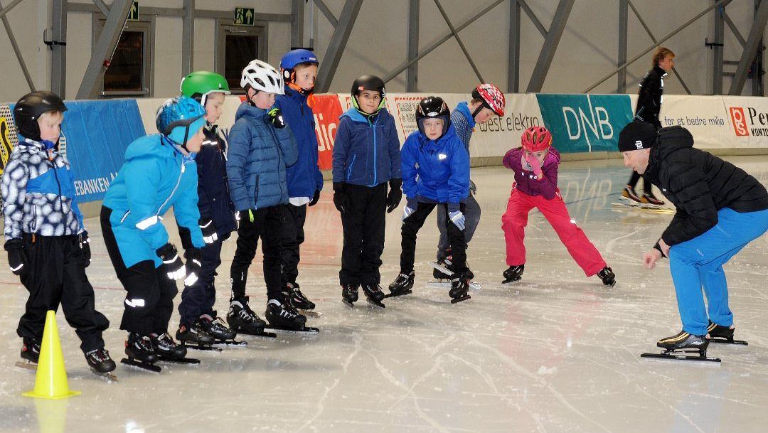 Skøytetrening i Arena Nordvest